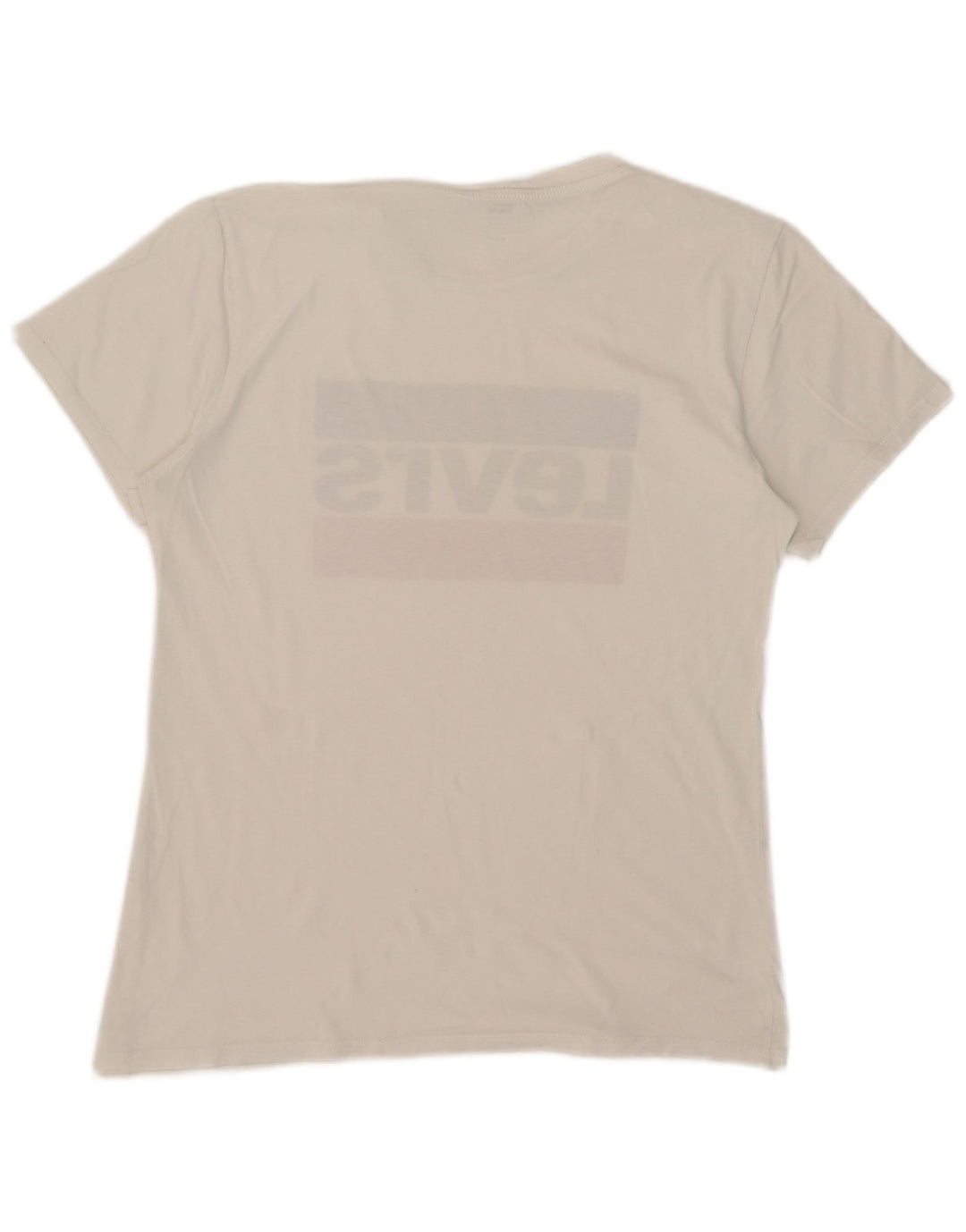 Levi's T-Shirt Graphique Femme UK 14 Blanc Moyen