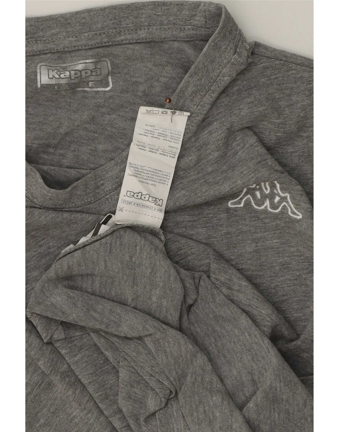 Kappa T-Shirt Homme Haut Large Gris Coton