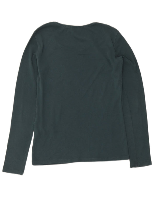 Max & Co. Haut graphique à manches longues pour femme UK 12 Coton vert moyen