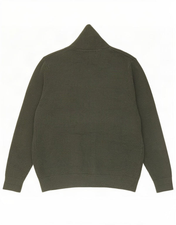 Marks & Spencer Pull Cardigan Homme 2XL Vert Polyester