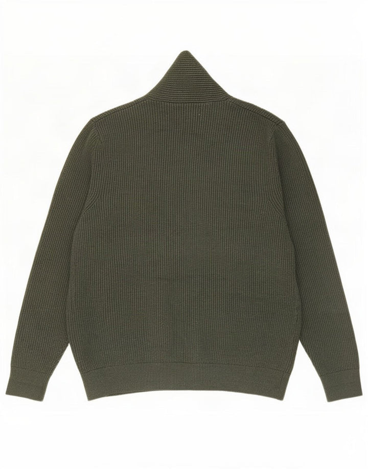 Marks & Spencer Pull Cardigan Homme 2XL Vert Polyester
