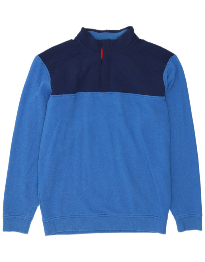 VINEYARD VINES Sweat-shirt à col boutonné pour homme Bleu moyen Colourblock