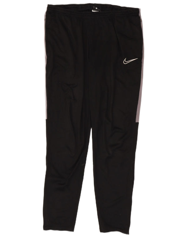 Nike Pantalon de survêtement Dri Fit XL pour homme en polyester color block noir