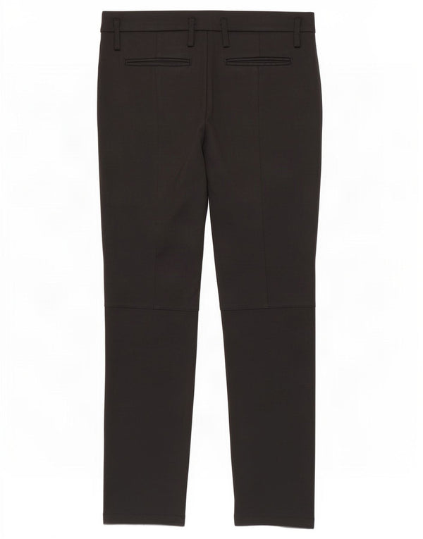 Pinko Pantalon droit décontracté pour femme UK 12 Medium W32 L28 Noir