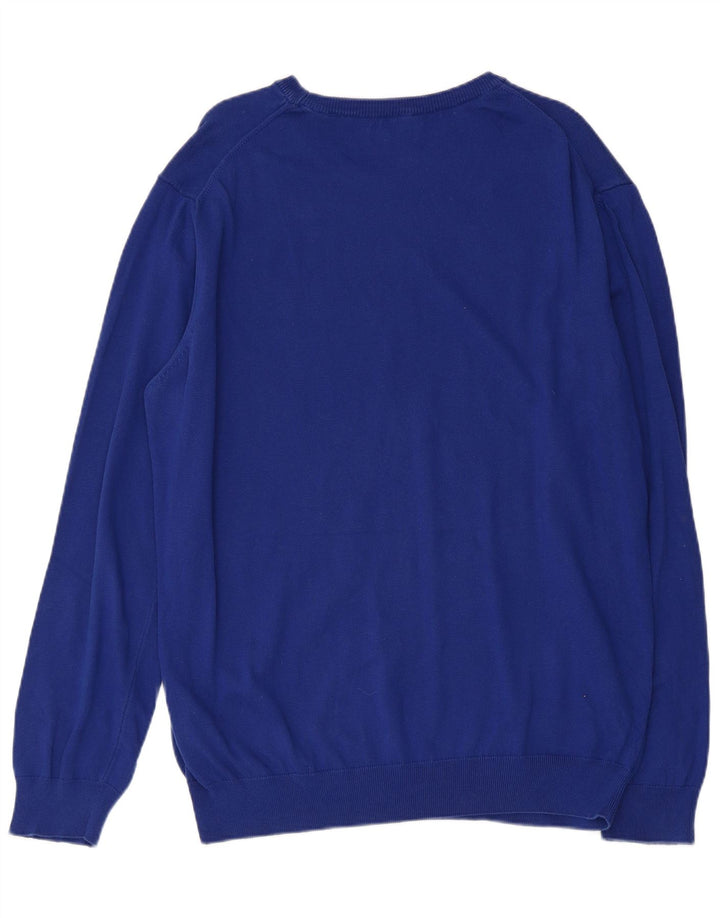 GANT Pull Col Bateau Homme XL Bleu Coton