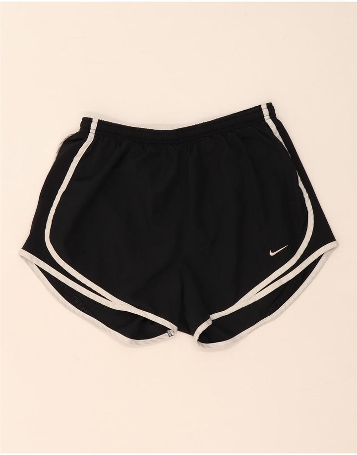 Nike Short de sport Dri Fit pour femme UK 12 Noir moyen Polyester