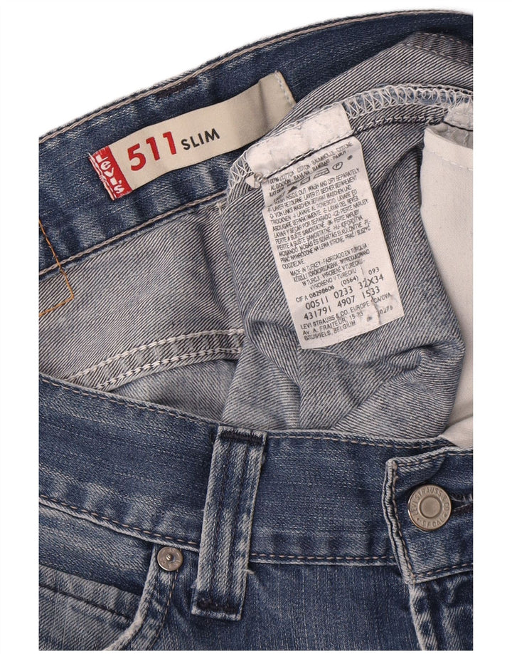 Levi's Jean Slim 511 Homme Bleu W32 L34 Coton