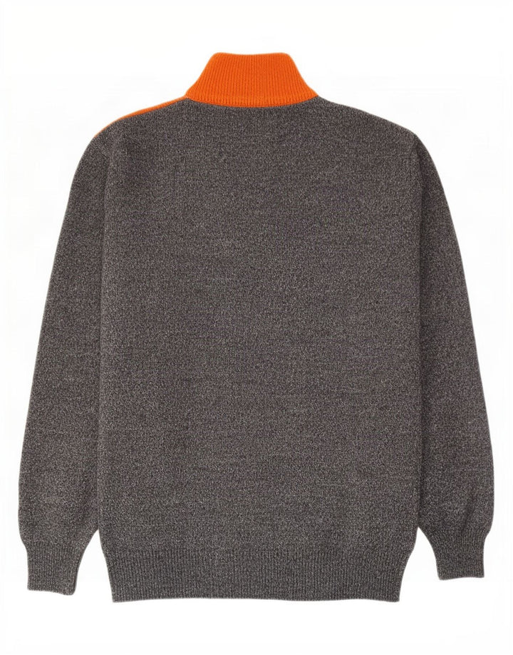 Sangiorgio Pull Col Zippé Homme Moyen Multicolore Argyle/Diamant