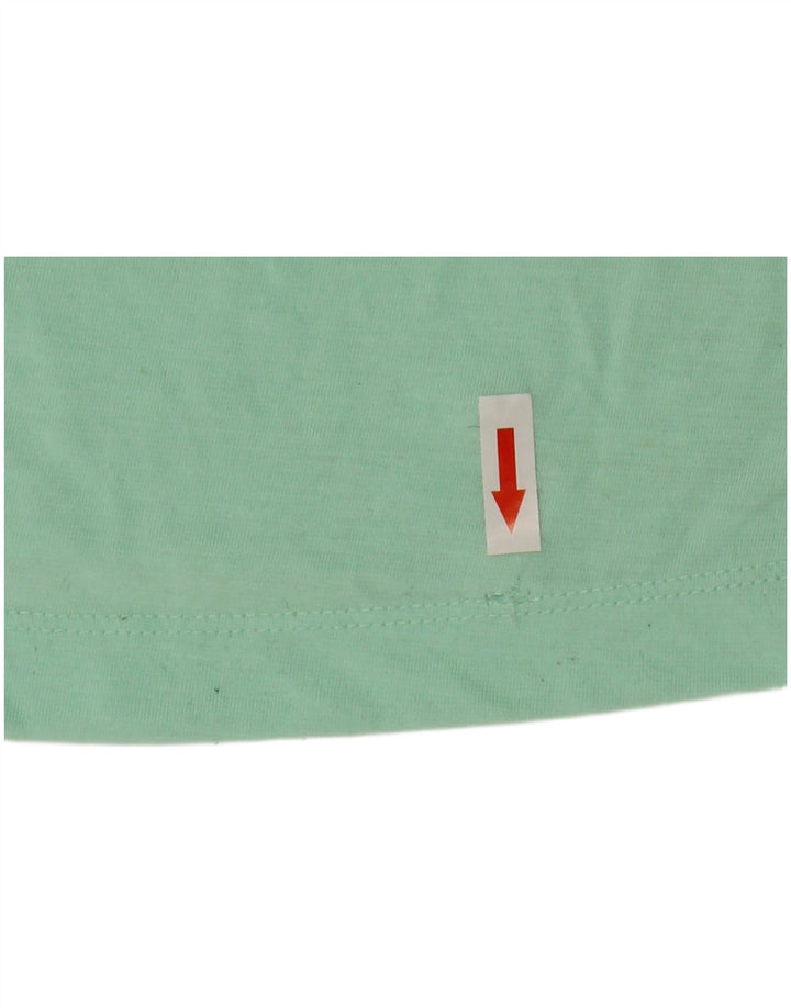 Nike T-shirt graphique pour femme UK 10 Small Vert Polyester