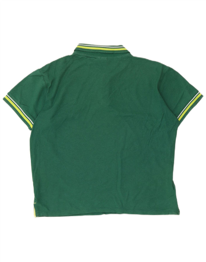 Umbro Polo Homme Vert Moyen Rayé Coton