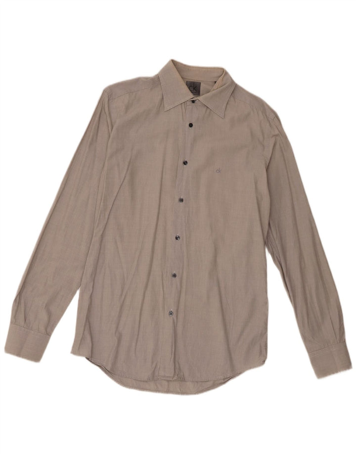 Calvin Klein Chemise Homme Gris Moyen Coton