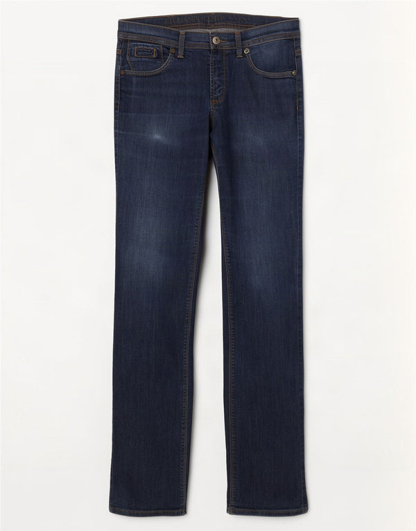 Trussardi Jean Droit W30 L32 Bleu Marine Coton Femme