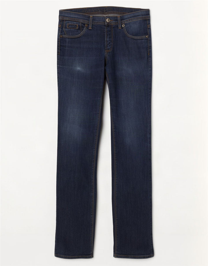 Trussardi Jean Droit W30 L32 Bleu Marine Coton Femme