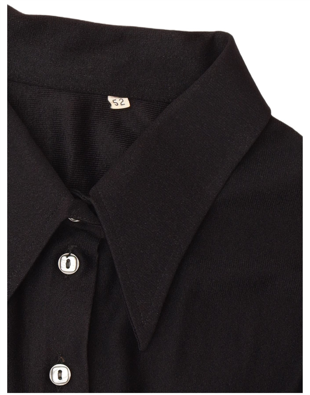 Chemisier chemise femme vintage IT 52 2XL Noir