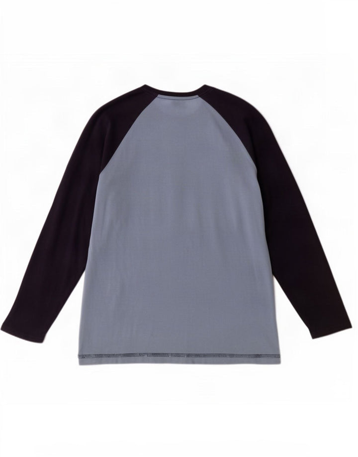 Marks & Spencer Haut à manches longues pour homme en coton color block bleu Taille L