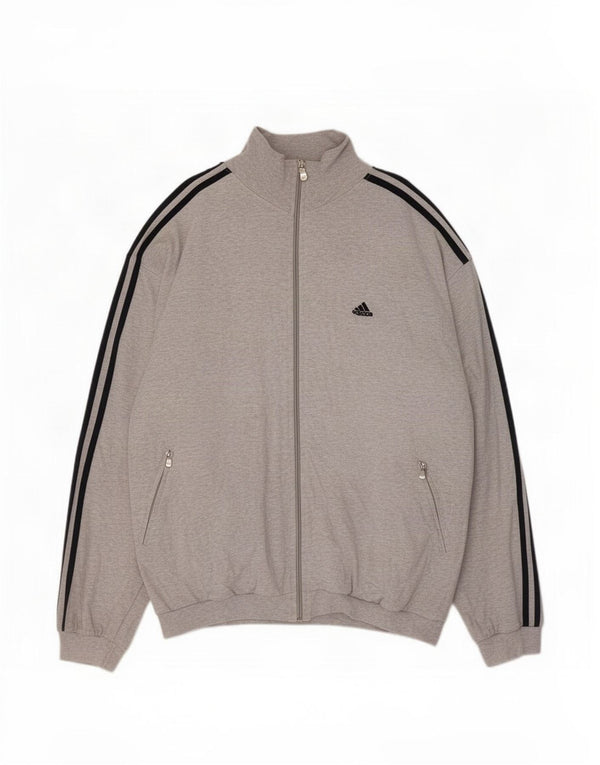 Adidas Veste de survêtement pour homme UK 42/44 Grand coton moucheté gris