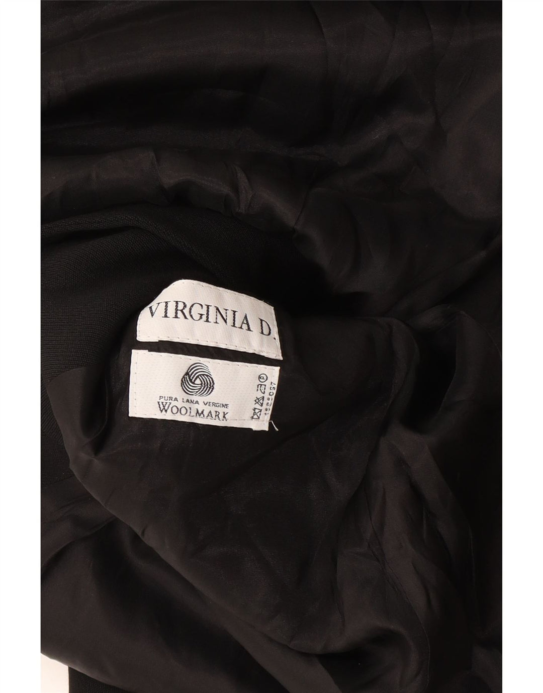 vintage Femmes Longline 4 Bouton Blazer Veste UK 14 Moyen Noir