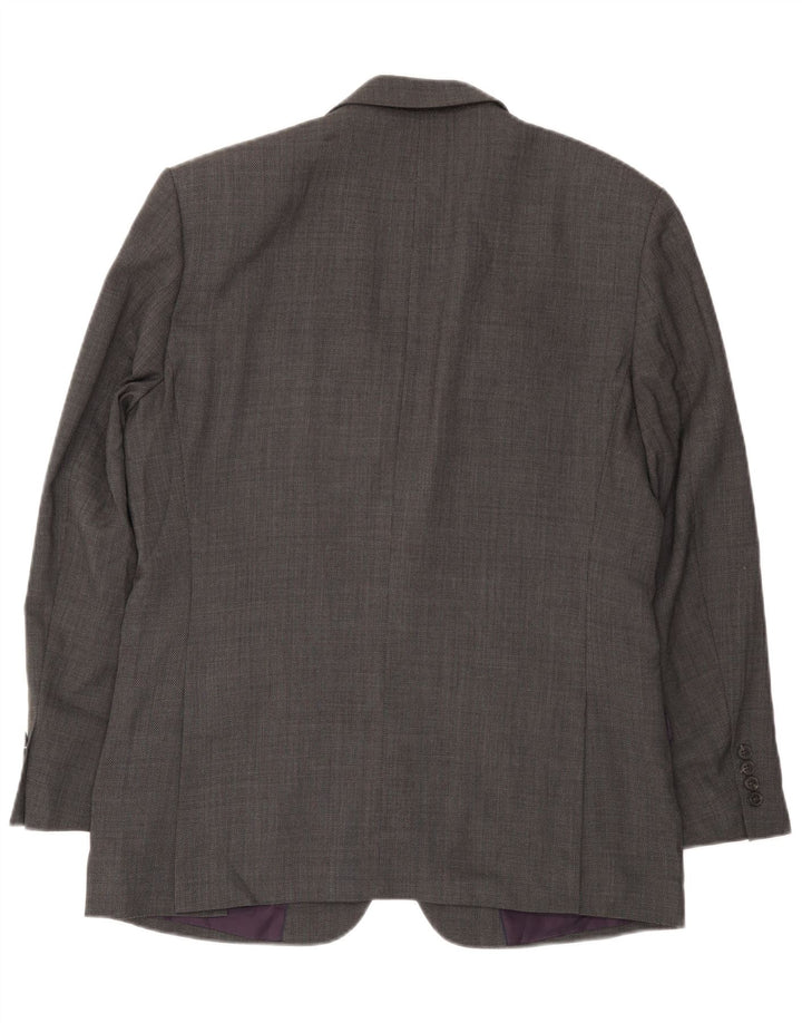 Marks & Spencer Veste blazer coupe régulière à 2 boutons pour homme UK 42 Large Gris