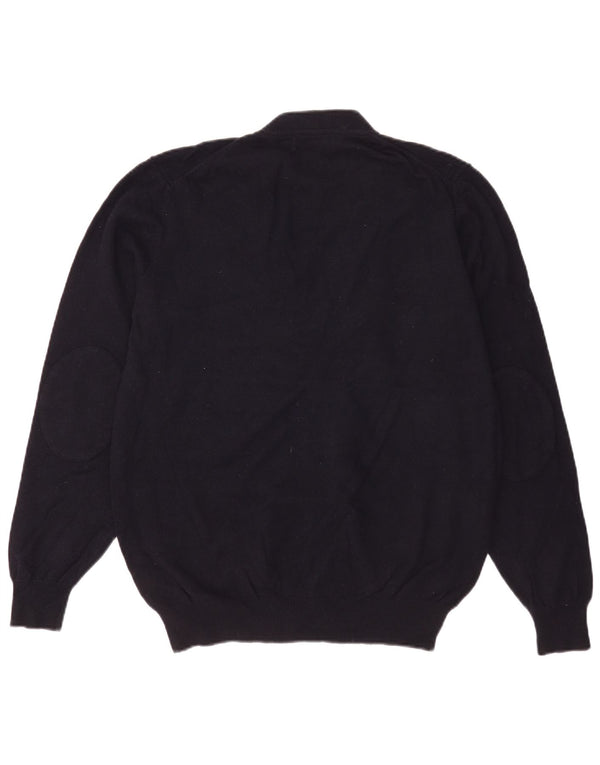 Massimo Dutti Cardigan Homme Pull XL Bleu Marine Laine