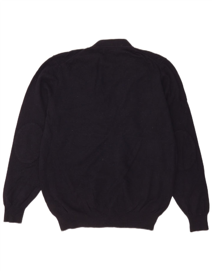 Massimo Dutti Cardigan Homme Pull XL Bleu Marine Laine