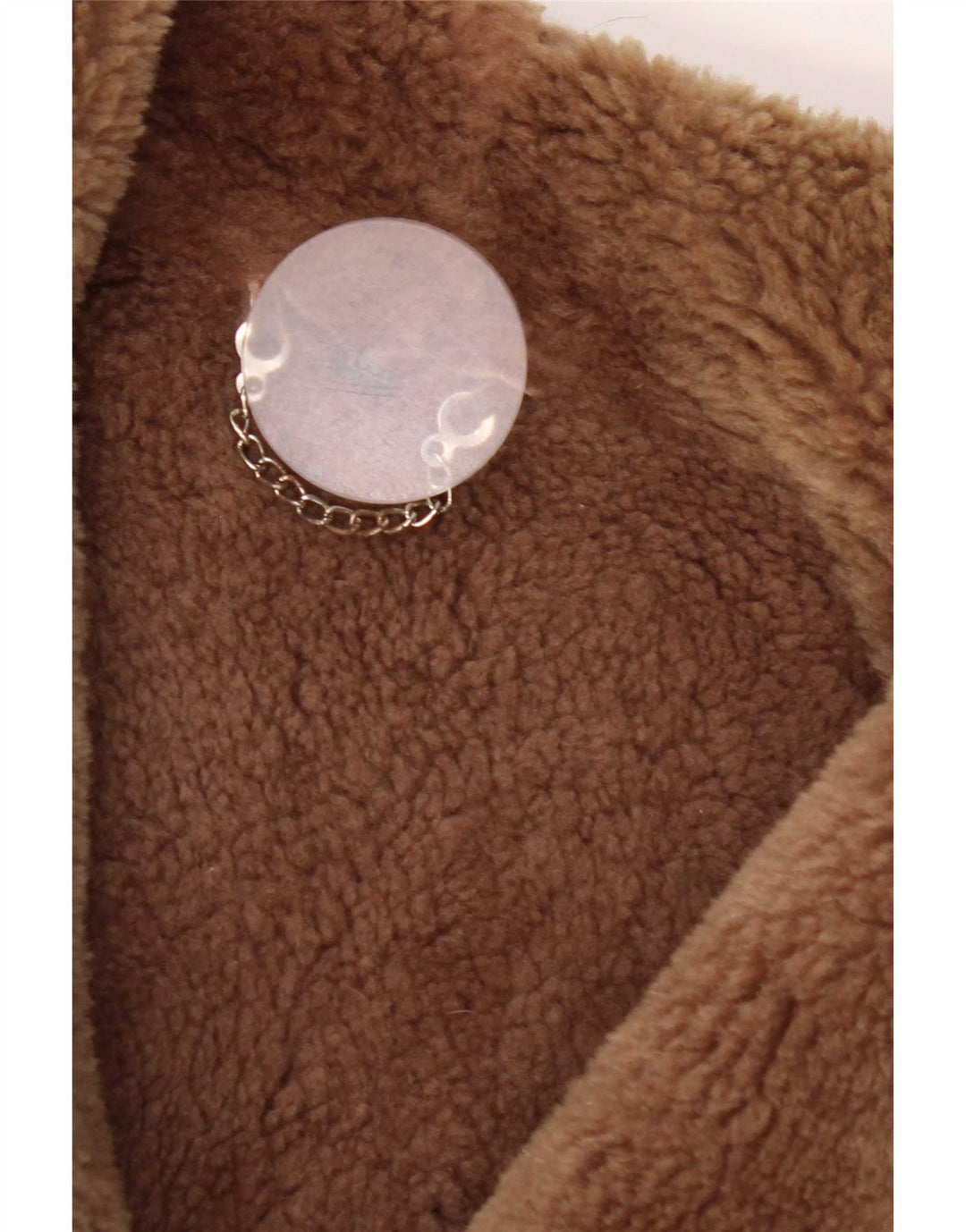 Veste Shearling Femme Vintage UK 14 Brun Moyen