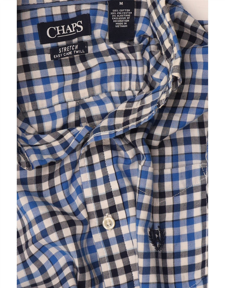 Chaps Chemise Homme Bleu Moyen Carreaux Coton