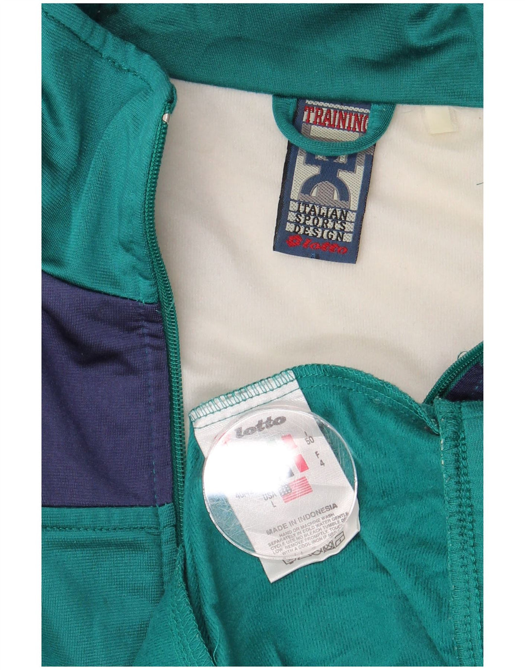 LOTTO Veste de survêtement pour homme UK 40/42 Large Turquoise Colourblock