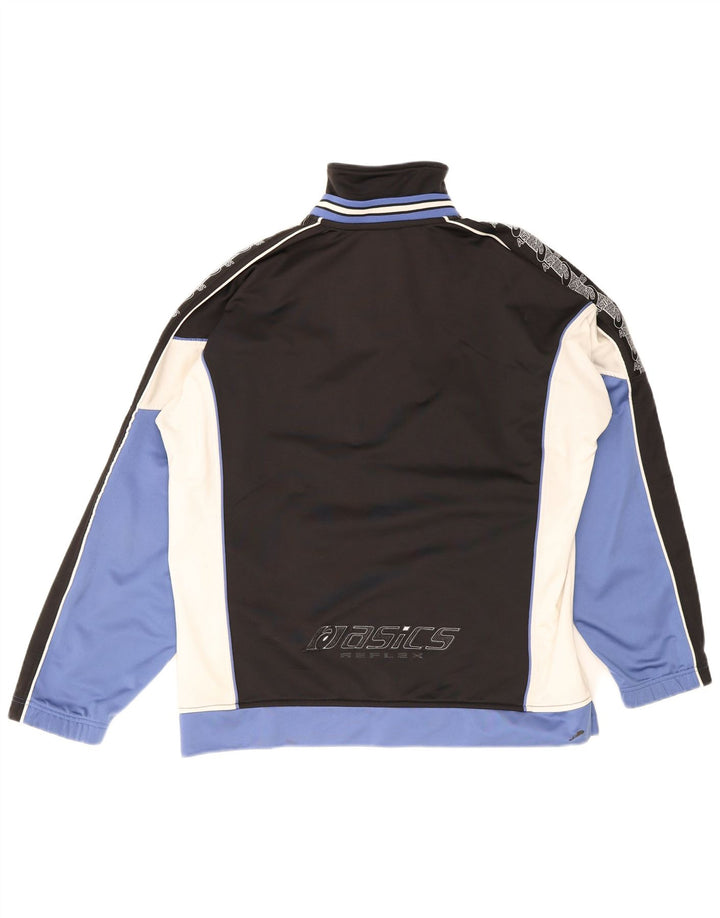 Asics Veste de Survêtement Graphique Homme Noir Moyen Colourblock