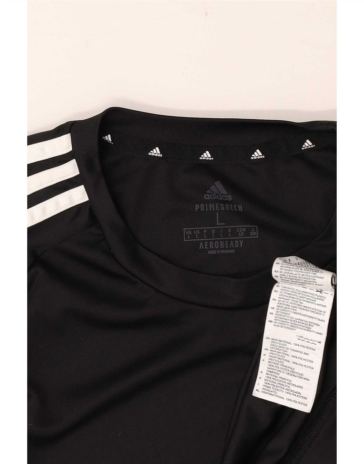 Adidas Hommes Aeroready T-Shirt Haut Grand Noir Polyester