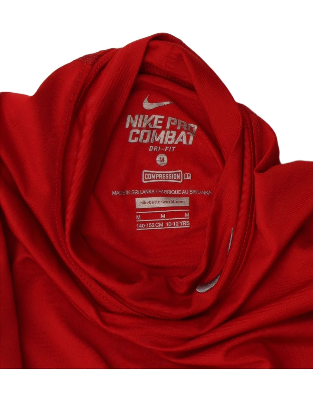 Nike Haut Dri Fit à Manches Longues Fille 10-11 Ans Polyester Bordeaux Moyen