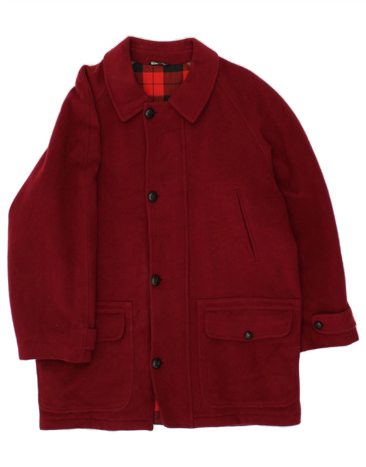 VINTAGE Manteau Homme IT 50 Grand Rouge