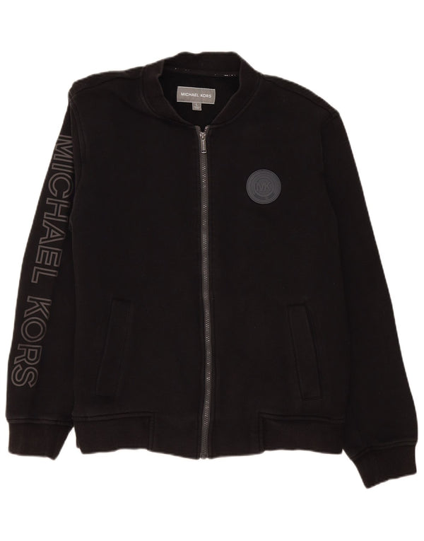 Michael Kors Veste de survêtement graphique pour hommes, grand coton noir