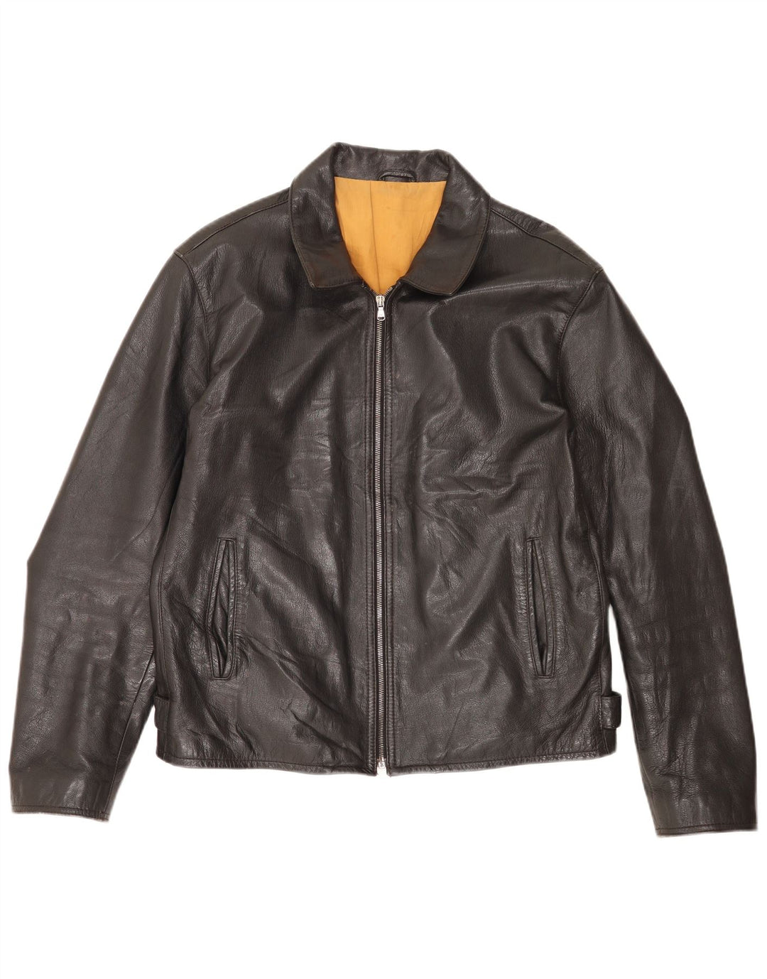 Protagonist Veste en cuir pour homme UK 40 Large Noir