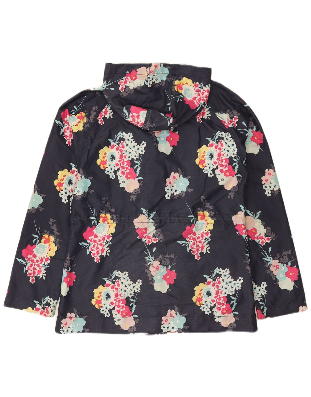 Animal Veste de pluie à capuche pour femme UK 8 Petit Bleu Marine Floral Polyester