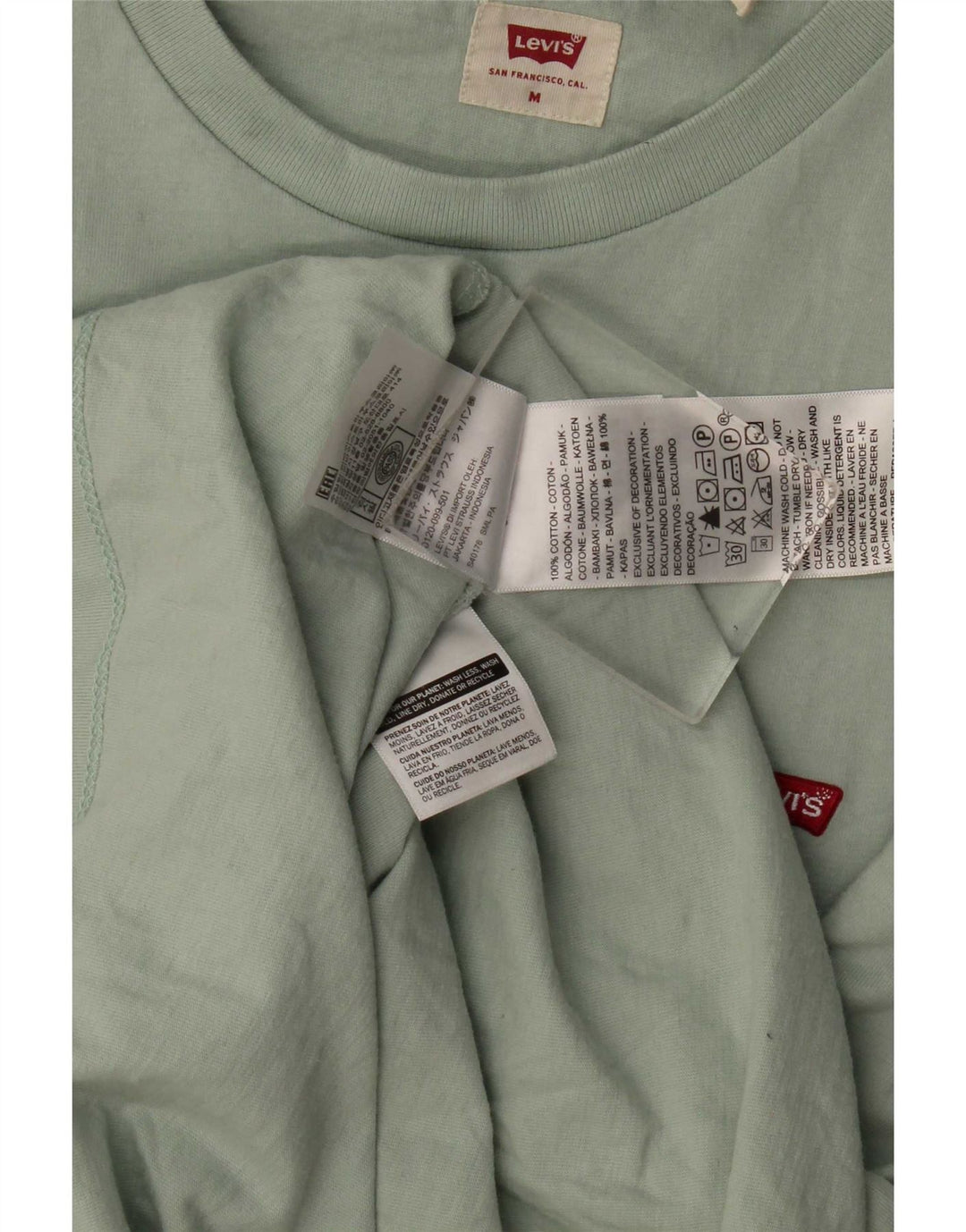 Levi's T-Shirt Homme Vert Moyen Coton
