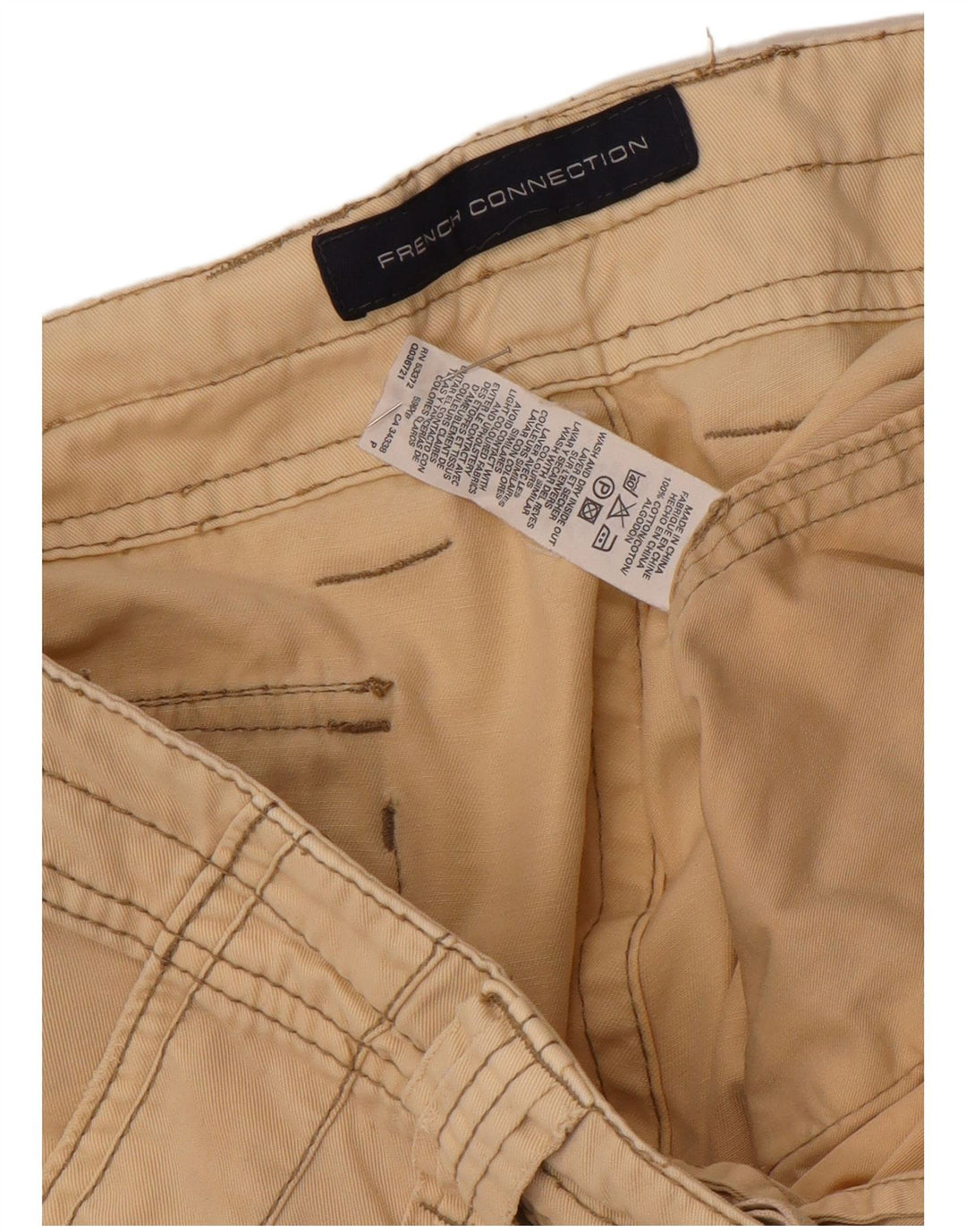 French Connection Short Cargo Homme W38 XL Coton Beige