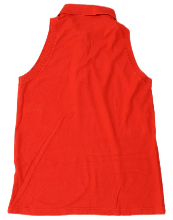 FILA Polo sans manches femme IT 46 Large Rouge Coton