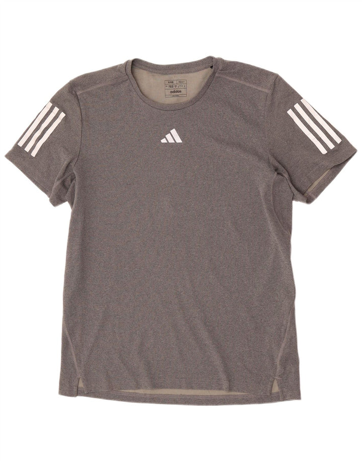 Adidas Hommes Aeroready Regular Fit T-Shirt Top Large Gris Polyester
