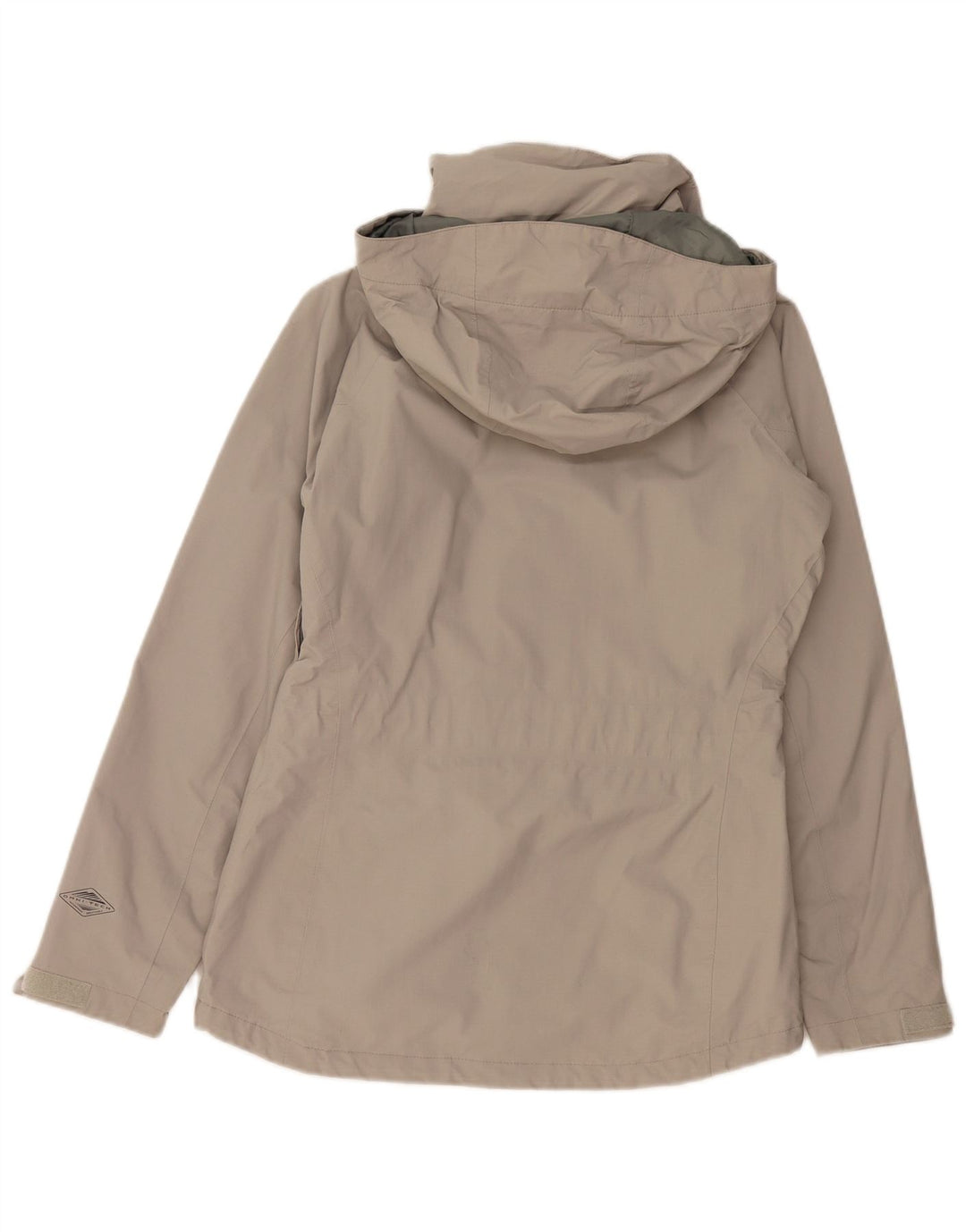 COLUMBIA Veste de pluie à capuche Omni-Tech pour femme UK 10 Petit nylon gris