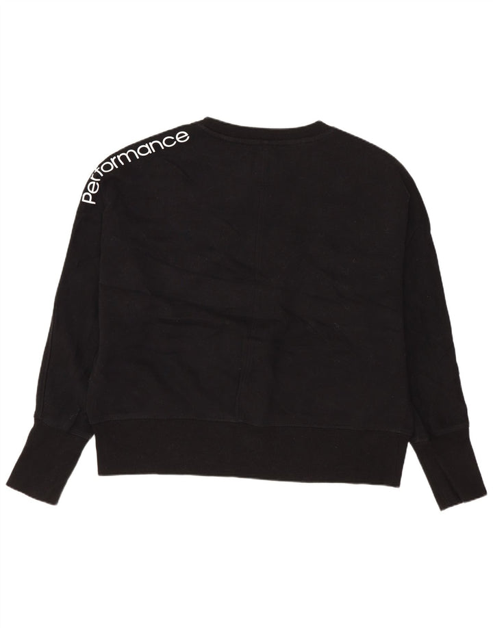 Calvin Klein Sweat-shirt surdimensionné graphique pour femme UK 14 Noir moyen