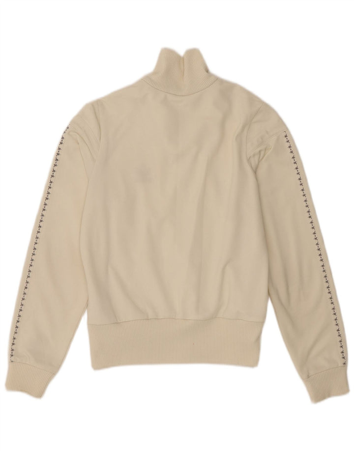 Adidas Veste de survêtement graphique pour femme UK 14 Medium Off White