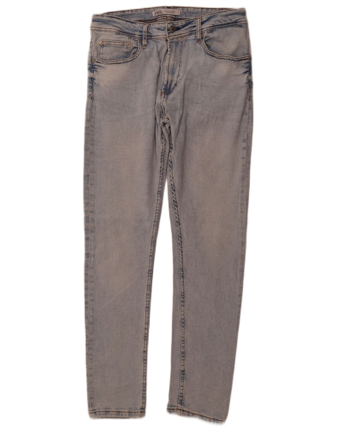 ZARA Mens Slim Jeans EU 42 Large W32 L29 Blue Cotton