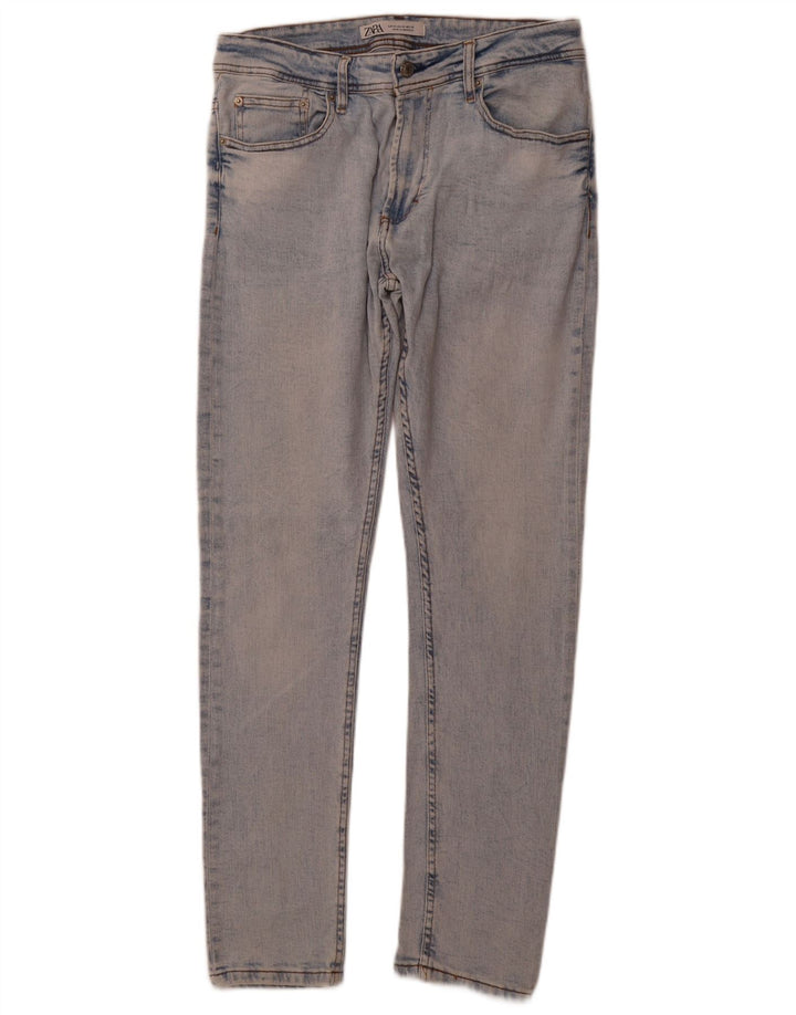 ZARA Mens Slim Jeans EU 42 Large W32 L29 Blue Cotton