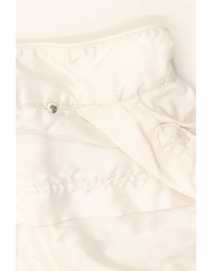 PEUTEREY Veste Bomber Courte Femme IT 40 Petit Blanc