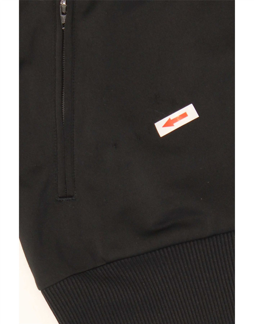 Adidas Femmes Graphique Survêtement Top Veste UK 14 Moyen Noir Polyester