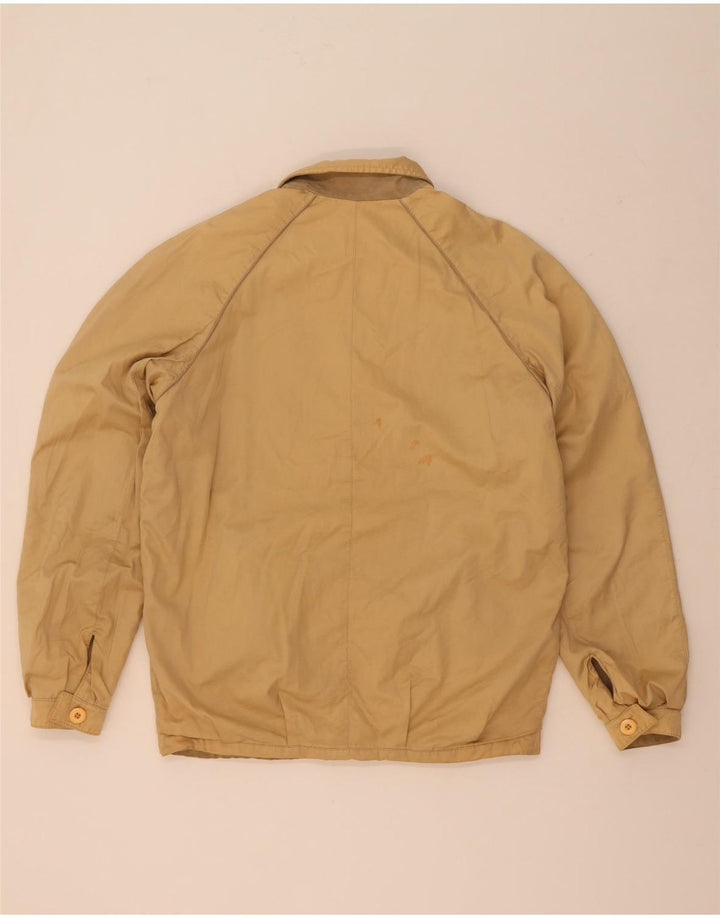 veste en daim réversible homme vintage IT 48 cuir beige moyen