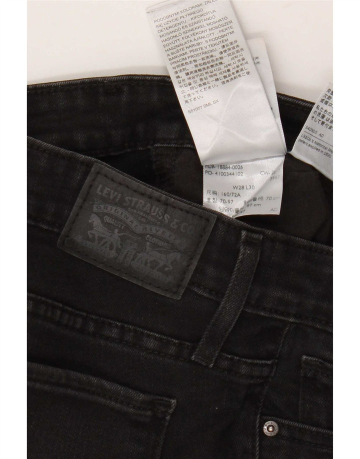 Levi's Jean Slim 712 Femme W28 L30 Coton Noir