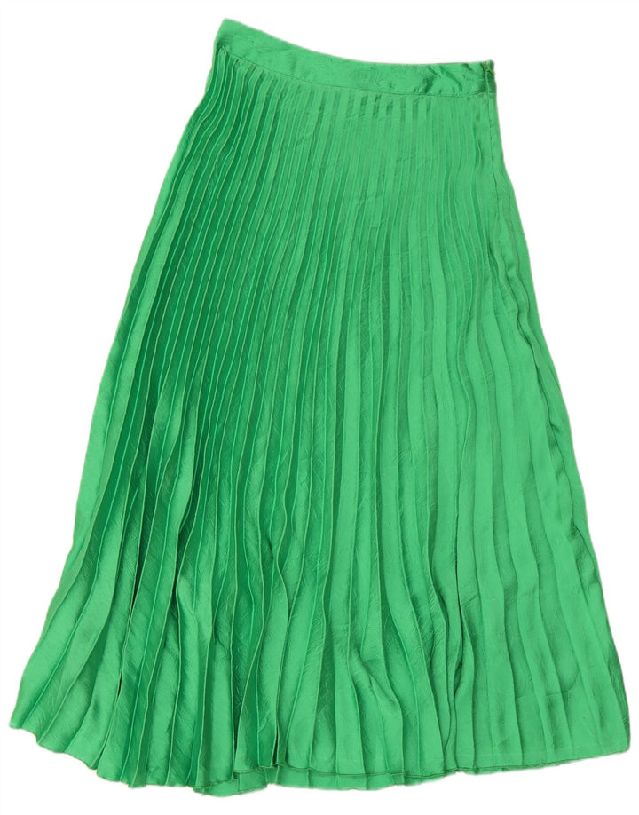 Zara Femme Jupe Maxi Plissée Petit W26 Vert