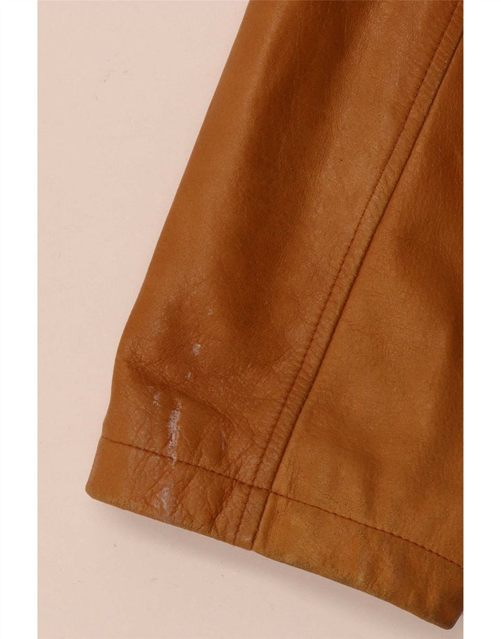 Steve Madden Veste en cuir pour homme UK 42 XL Cuir beige