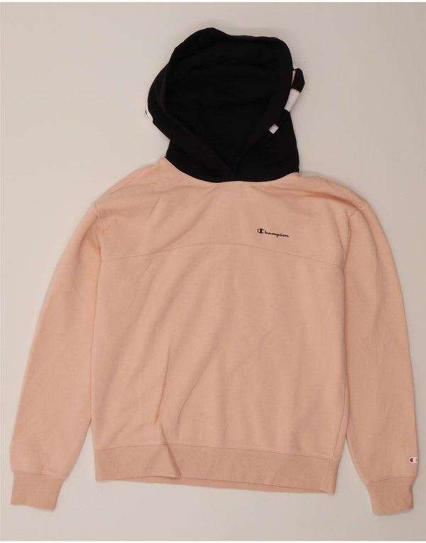 Champion Pull à capuche graphique pour fille 15-16 ans 2XL Rose Colourblock